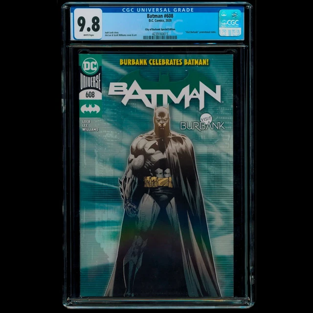 Batman #608 City Of Burbank Special Edition Cgc 9.8 Rare Jim Lee Cover