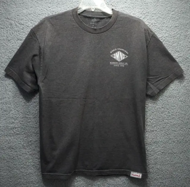 Diamond T-Shirt Mens XL Gray Short Sleeve Crew Neck DMND Graphic