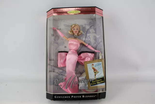 Barbie Marilyn Monroe Herren bevorzugen Blondinen ""rosa Kleid"" 1997 Mattel Puppe