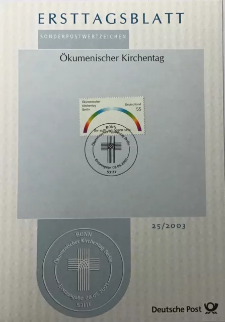 ETB 25/2003 - Mi.-Nr. 2341 - Ökumenischer Kirchentag Berlin