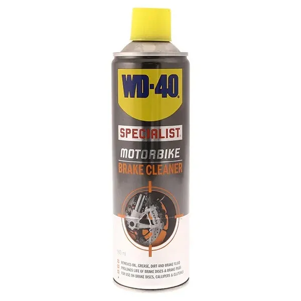 Wd-40 Motorcycle Brake Cleaner Specialist Motorbike Spray 2 x 500ml Can Pack