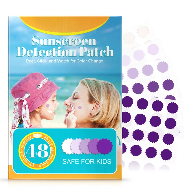 Sunscreen Detection Patch for Sun Block UV Detection Stickers G