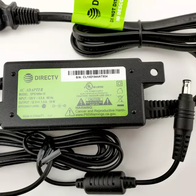 DIRECTV EPS10R1-16 POWER SUPPLY H25 C31 C41, DECA, AC DC Adapter 12V EPS10R1-15 3