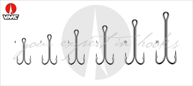 Promo: Hameçons triples VMC N°2 Réf: 9620 PS par 10