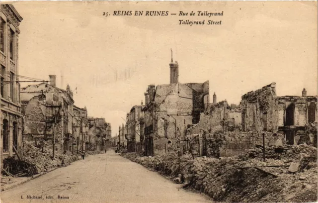 CPA MILITAIRE Reims en Ruines-Rue de Talleyrand (316284)