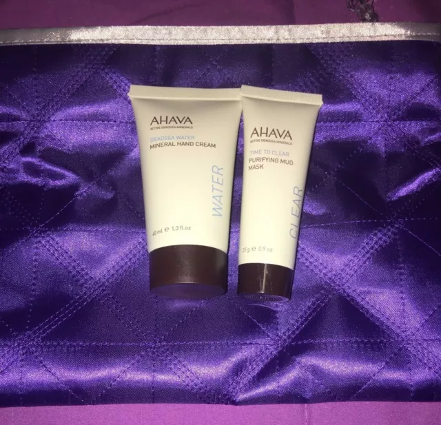 Ahava Active Deadsea Minerals Precious Mineral set: Mud Mask & Hand Cream & Bag