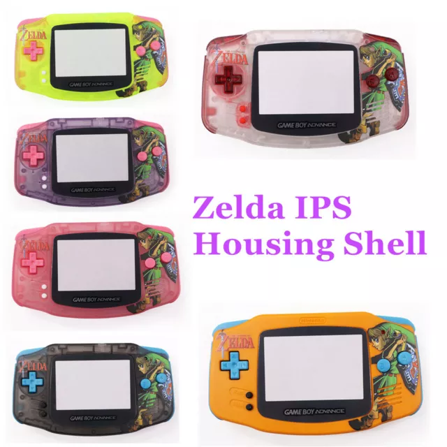 Zelda Series IPS Housing Shell Case For Game Boy Advance GBA -Multi Color Button