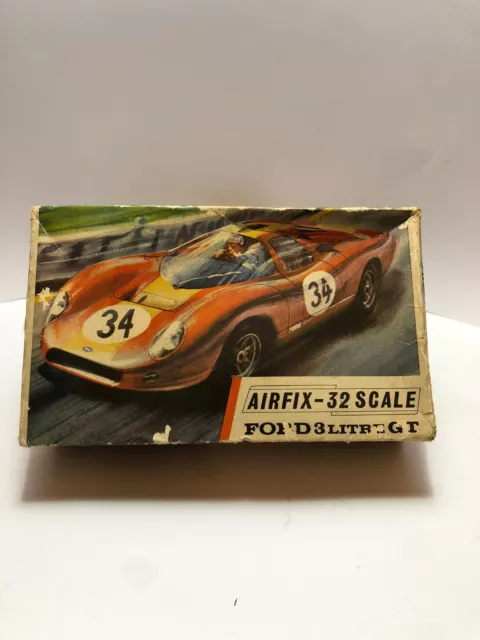 Rare Airfix- 32 Scale Ford 3 Litre GT Model Kit Series 2 - Part Built