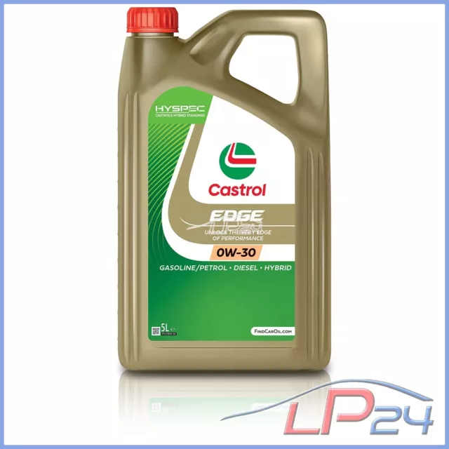 Bosch Filtre À Huile+5 L Castrol Edge Fst 0W-30 Pour Opel Cascada 1.4 Corsa C D 2