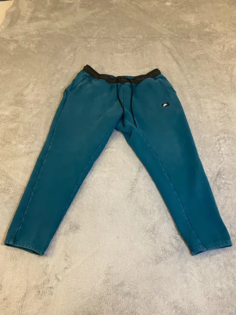 Nike Sweatpants Mens XL (33x26) Sportswear Modern Jogger Turquoise Blue