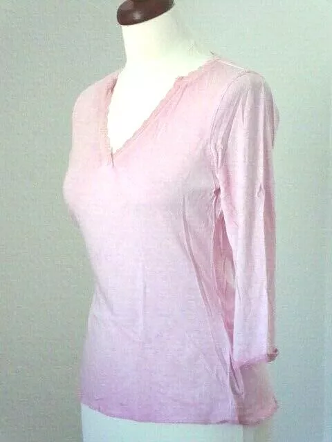 ESPRIT lässig feminines Shirt, mit Spitze, 3/4-Arm, Gr. 36 38 S Maße beachten!