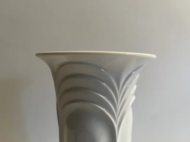 Vintage 8" Vase Porcelain White Royal Bavaria KPM Germany Handarbeit Art Deco