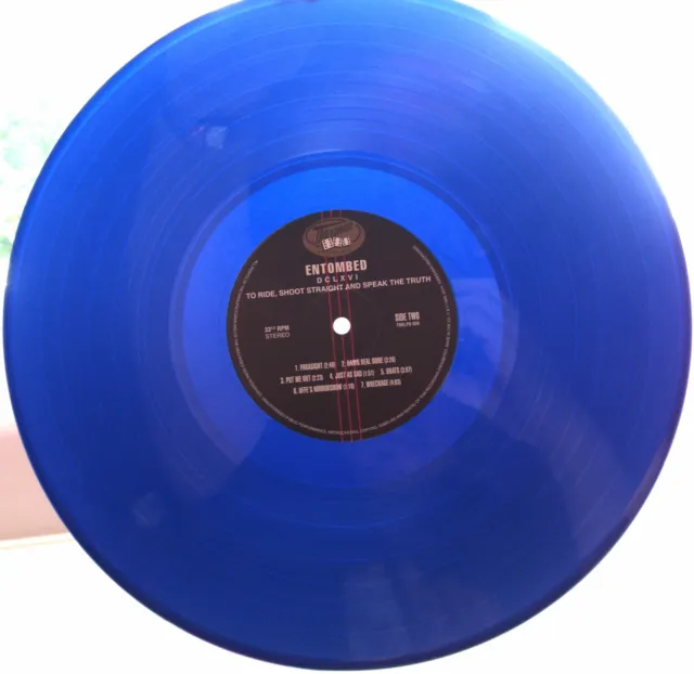 ENTOMBED - DCLXVI TO RIDE SHOOT STRAIGHT AND SPEAK THE TRUTH Blue 180g Vinyl 2LP 3