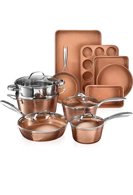Juego de utensilios de cocina y utensilios de cocina premium de 15 piezas de acero Gotham