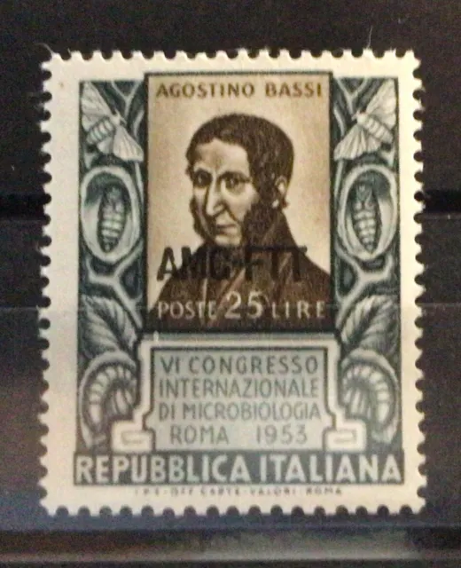 Trieste Zona A 1953. VI Congresso Internazionale Di microbiologia. Nuovo MNH**.