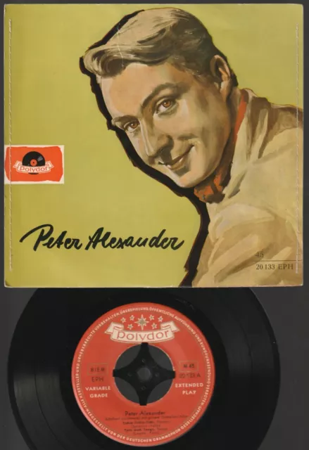 ♫ EP 1955 Peter Alexander SAME Cara Mia TANZ DOCH TANGO +2  RARE Polydor 20133 ♫