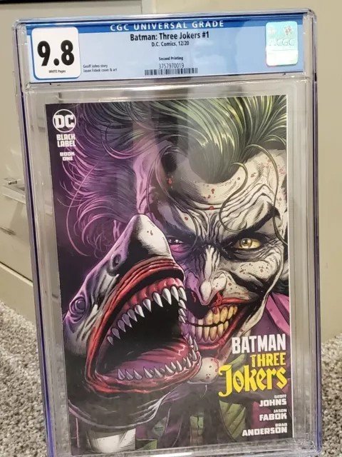 Batman Three Jokers #1 Shark Variant CGC 9.8 NM/M (2020 DC Comics) Jason Fabok 
