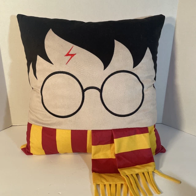 Harry Potter Throw Pillow Glasses Scar Red Yellow Scarf Harry Potter Throw Pillow Glasses Scar Red Yellow Scarf