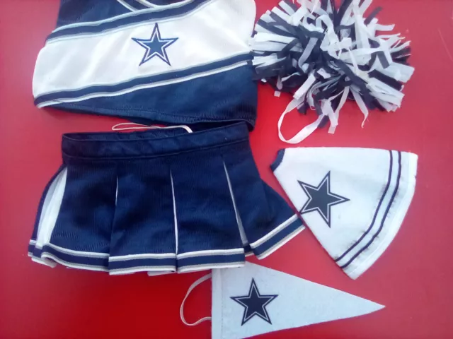 NFL Football Build-A-Bear Dallas Cowboys Cheerleader Uniform