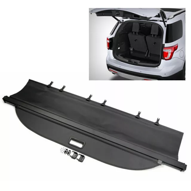 Fit Ford Explorer 2011-2018 Rear Trunk Cargo Cover Security Shield Shade Black