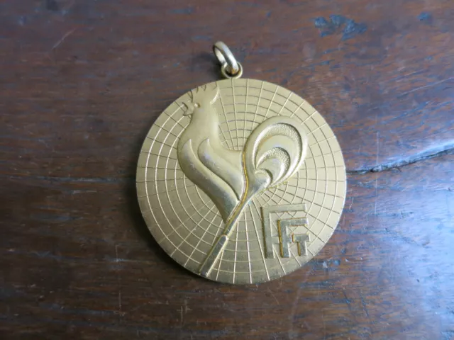 médaille tennis FFT en bronze