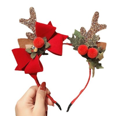 2Pcs Cosplay FASCE Renne Antler hairbanda FELICE ANNO NUOVO Fascia Per Capelli 