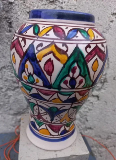 Vase Céramique Maroc Signé à identifier