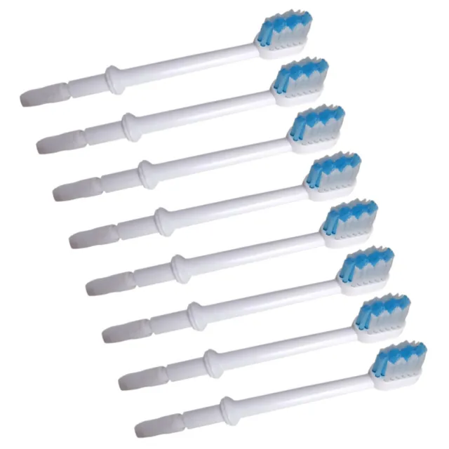 8 cabezales de repuesto para cepillo de dientes de agua profesional para niños blancos