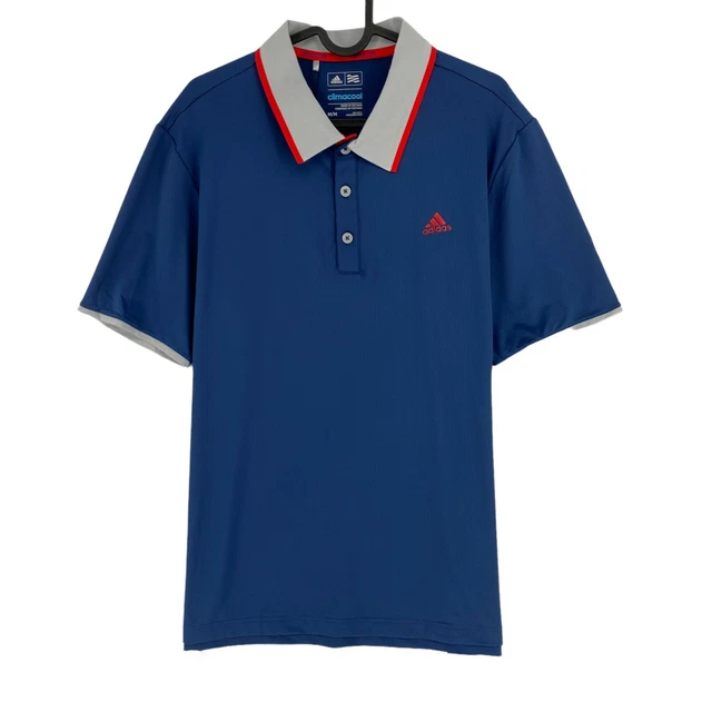 Adidas Golf Climacool Traspirabilità Blu Polo Taglia M
