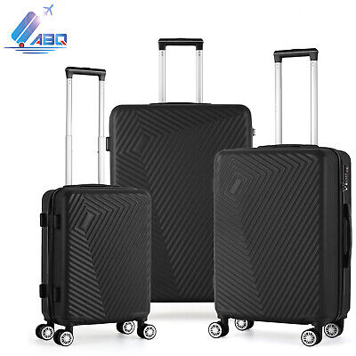 3PCS Luggage Set (20"/24"/28") 4-Wheel Hardside Spinner Lightweight Suitcase