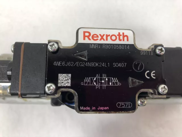 Rexroth 4WE6J62-EG24N9DK24L1 SO407 Double Solenoid Valve 3