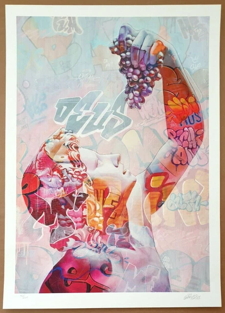 PICHIAVO - JOVEN BACCHUS LEFKOS Lámina FIRMADA /200 UV Edición limitada...