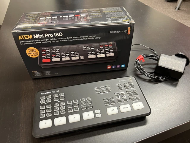 BLACKMAGIC ATEM MINI Pro ISO Live Switcher EUR 321,03 - PicClick FR