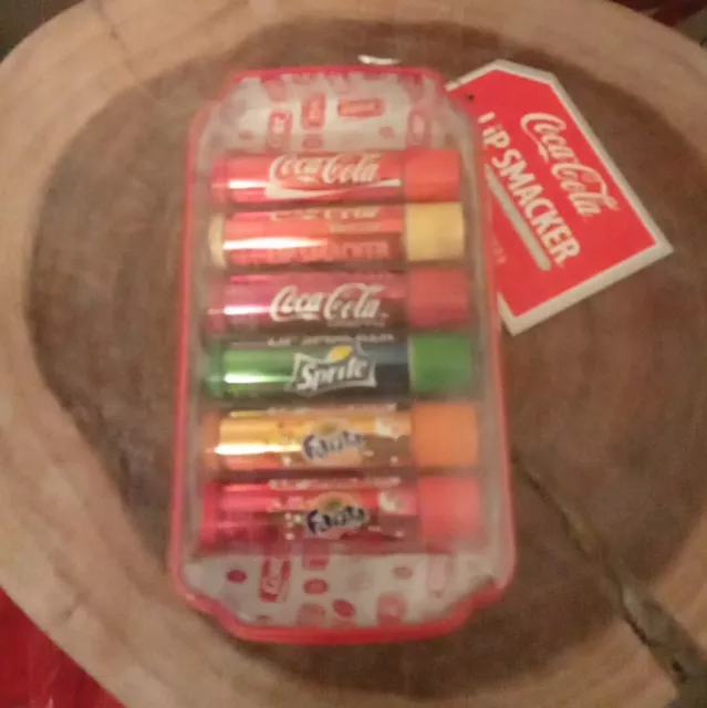 New Lip Smacker Coca Cola Tin Box - 6 Pieces 2