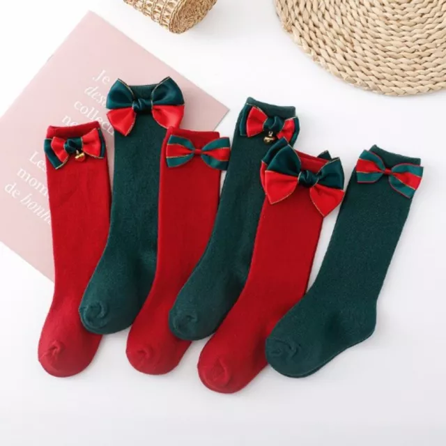 Cotton Baby Girls Christmas Socks Soft and Skin Friendly Newborn Gift Socken
