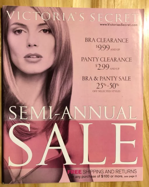 VICTORIA'S SECRET SEMI Annual Sale Fall 2000 Catalog 100 pages 14.00