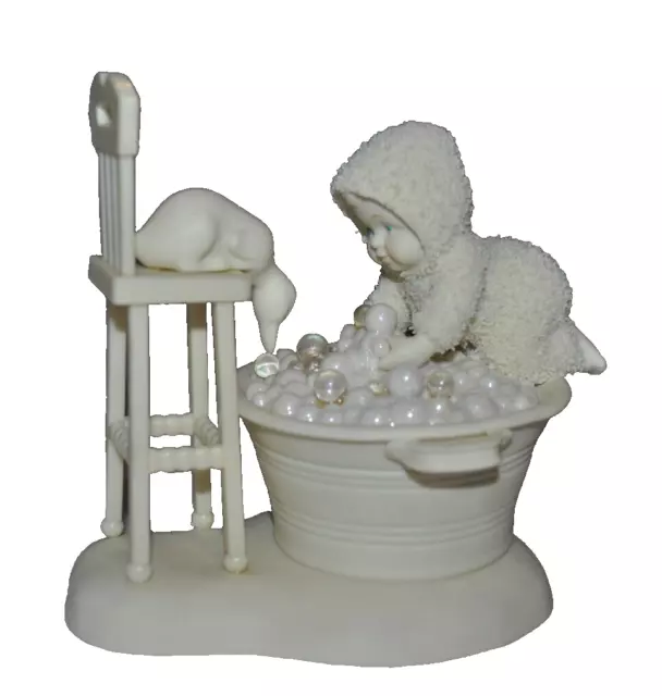 VTG DEPT 56 SNOWBABIES  Soak Away All Your Worries Figurine 2005 #56.69941 RARE!