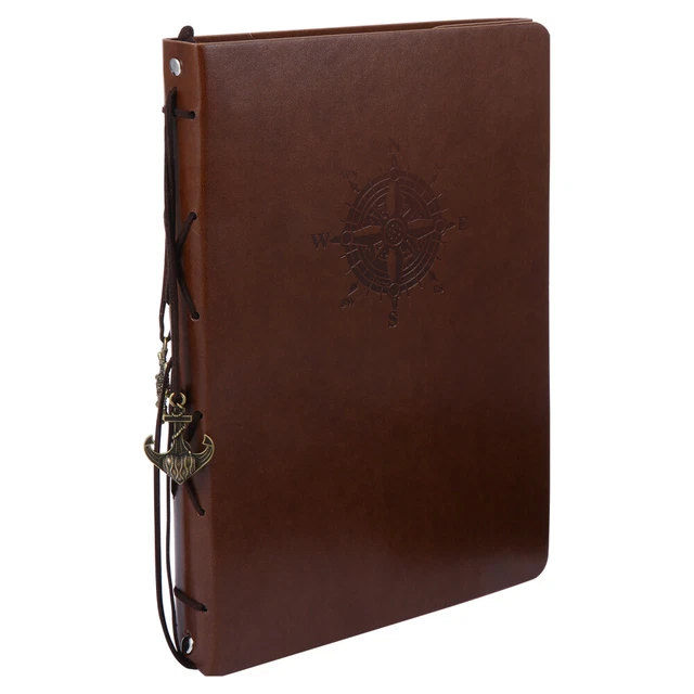 Fotoalbum Aus Leder Pu-Nudeln Retro-Fotoalbum Pu-Fotoalbum Brown