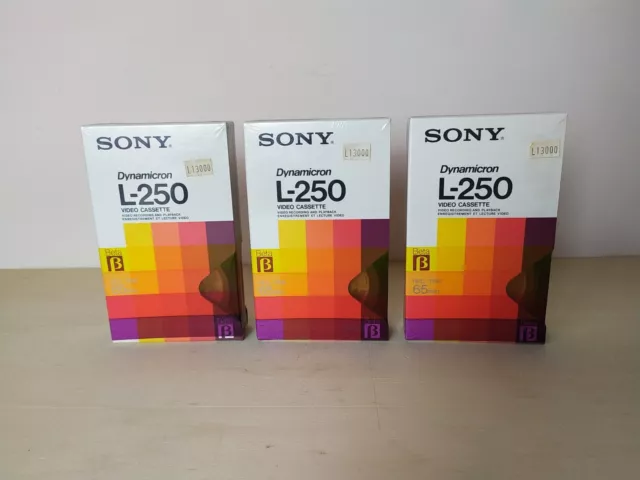 SONY L-250 DYNAMICRON Videocassetta BETAMAX nuove (nel cellophane )