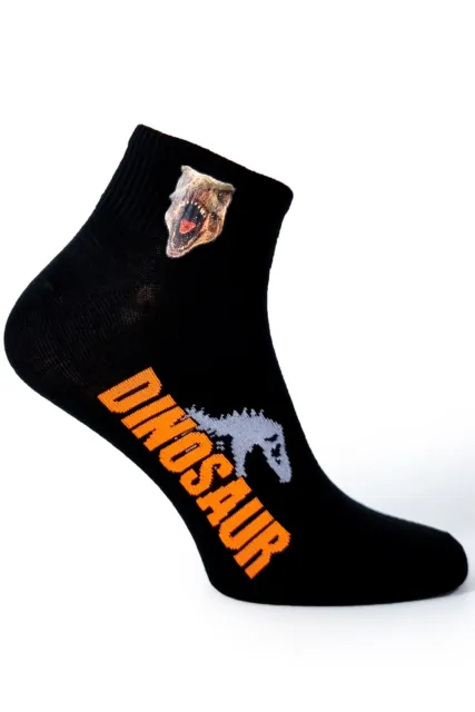 5 PAIRES! Ensemble de chaussettes pour hommes 'Dinosaur' Tailles 39-42 & 43-46 2