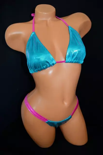 Exotic Dancer Stripper Sexy  Wide Band Thong Bikini Dancewear