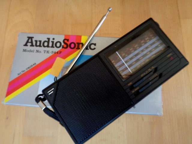 Télé Vintage Portable Audio Sonic TC 946F - Radio Réveil Cathodique 5 Pouces