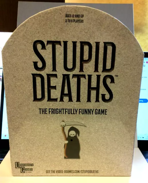 Stupid Deaths Board Game Factory Sealed University Games NEW 2019       G