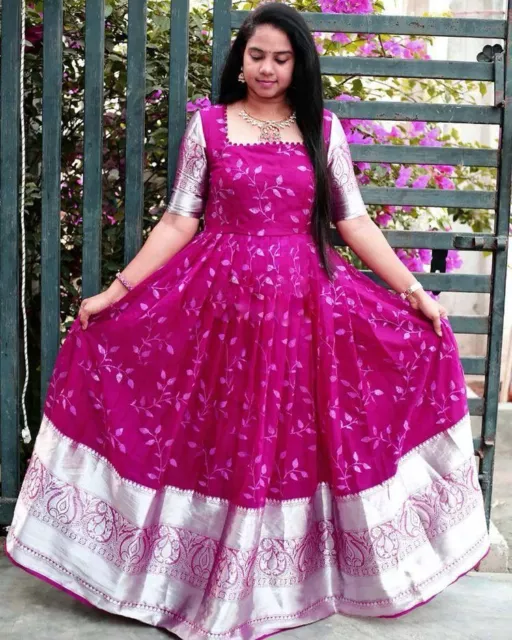Suit Indian Ethnic Pakistani Gown Duppata Bollywood Salwar kameez Anarkali Dress