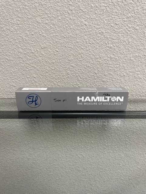 Hamilton 500 uL, 1750 LTN Syringe, Cemented Needle, 22/2”/3