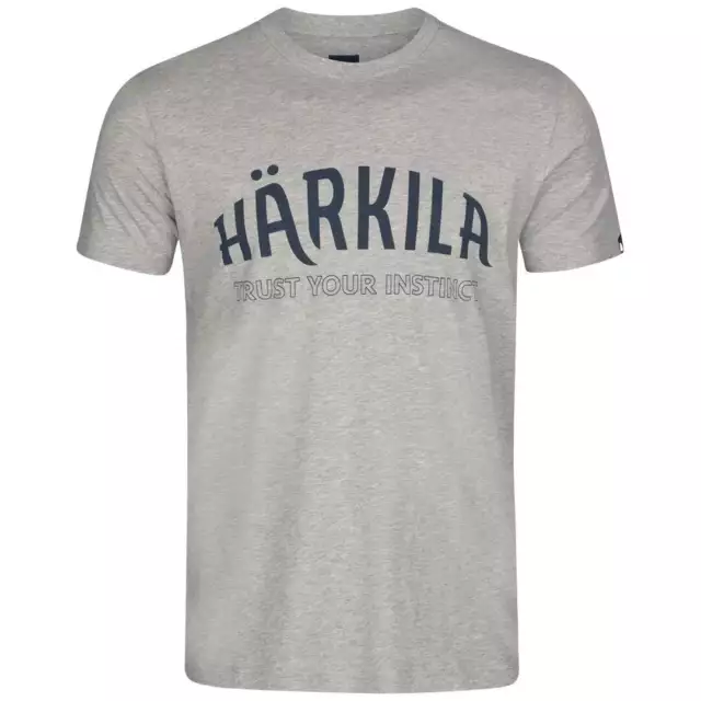 T-shirt a maniche corte Harkila Modi Melange grigio chiaro melange maglia uomo