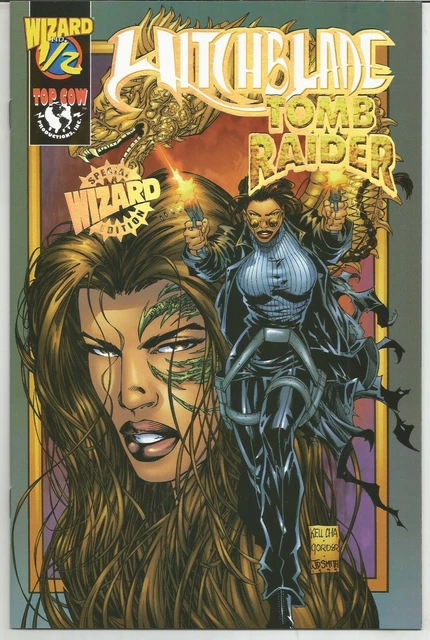 WITCHBLADE / TOMB RAIDER - Vol. 1 #1/2 (Dec 1999) ~ LARA CROFT VARIANT COVER B