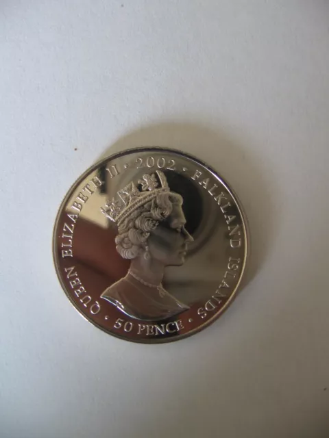 Falkland Islands 2002 50p coin - Queen Elizabeth II The Golden Jubilee