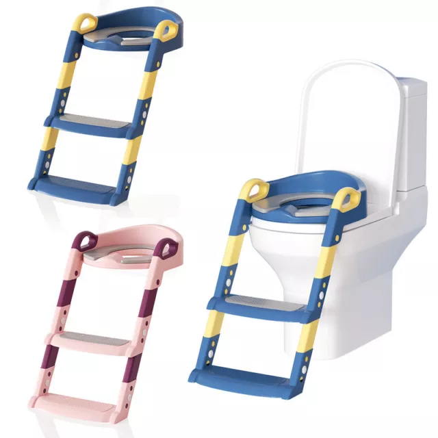 Toilettentrainer mit Treppe Toilettensitz Baby Klositz WC Sitz Kinder Potty