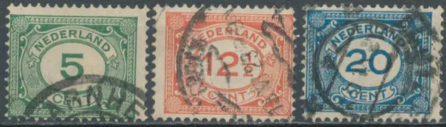 Niederlande 1921 Mi.-Nr. 107-109 Nederland Netherlands gestempelt / o